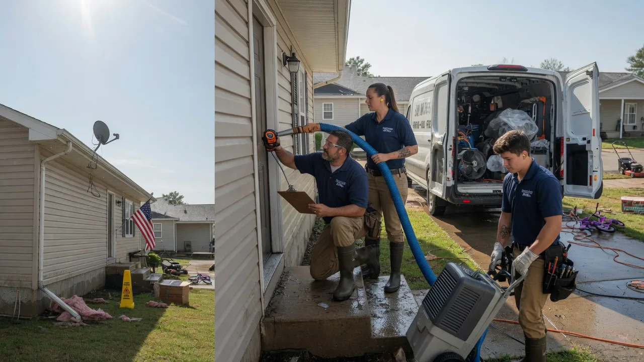 Ceiling Water Damage Restoration in Percy, IL near me